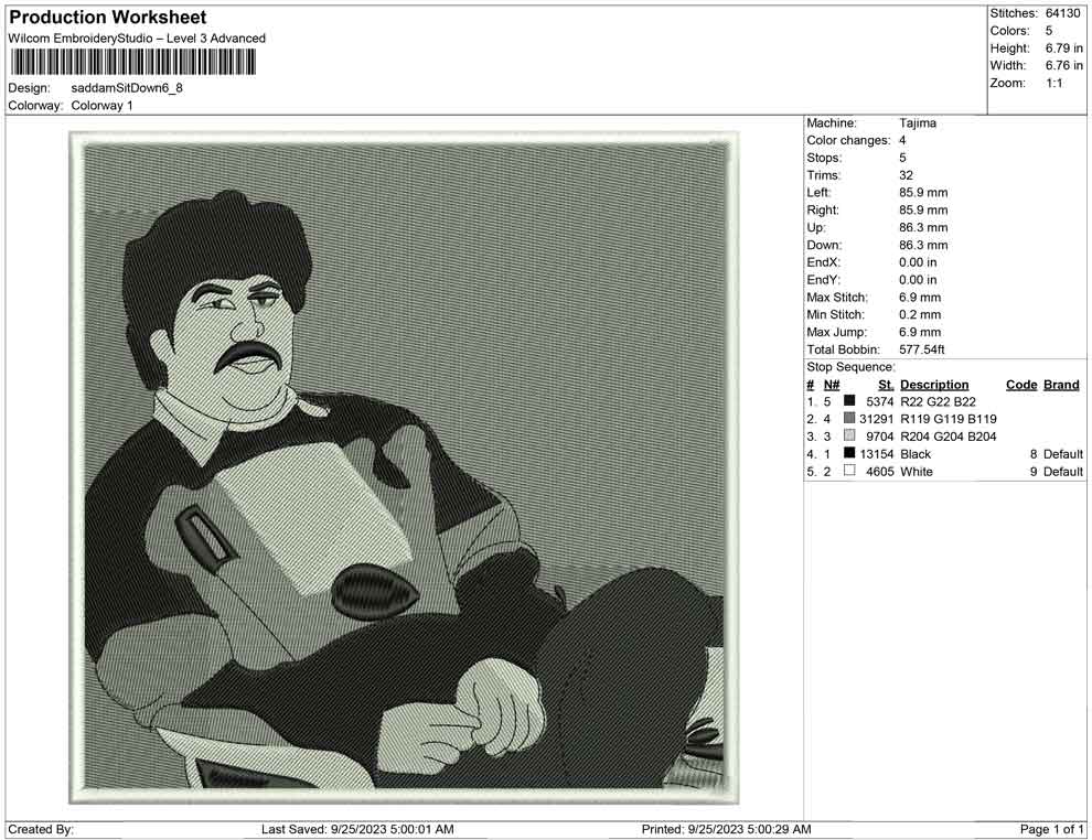 Saddam Hussein Sitdown