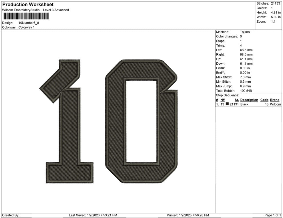 10 Number