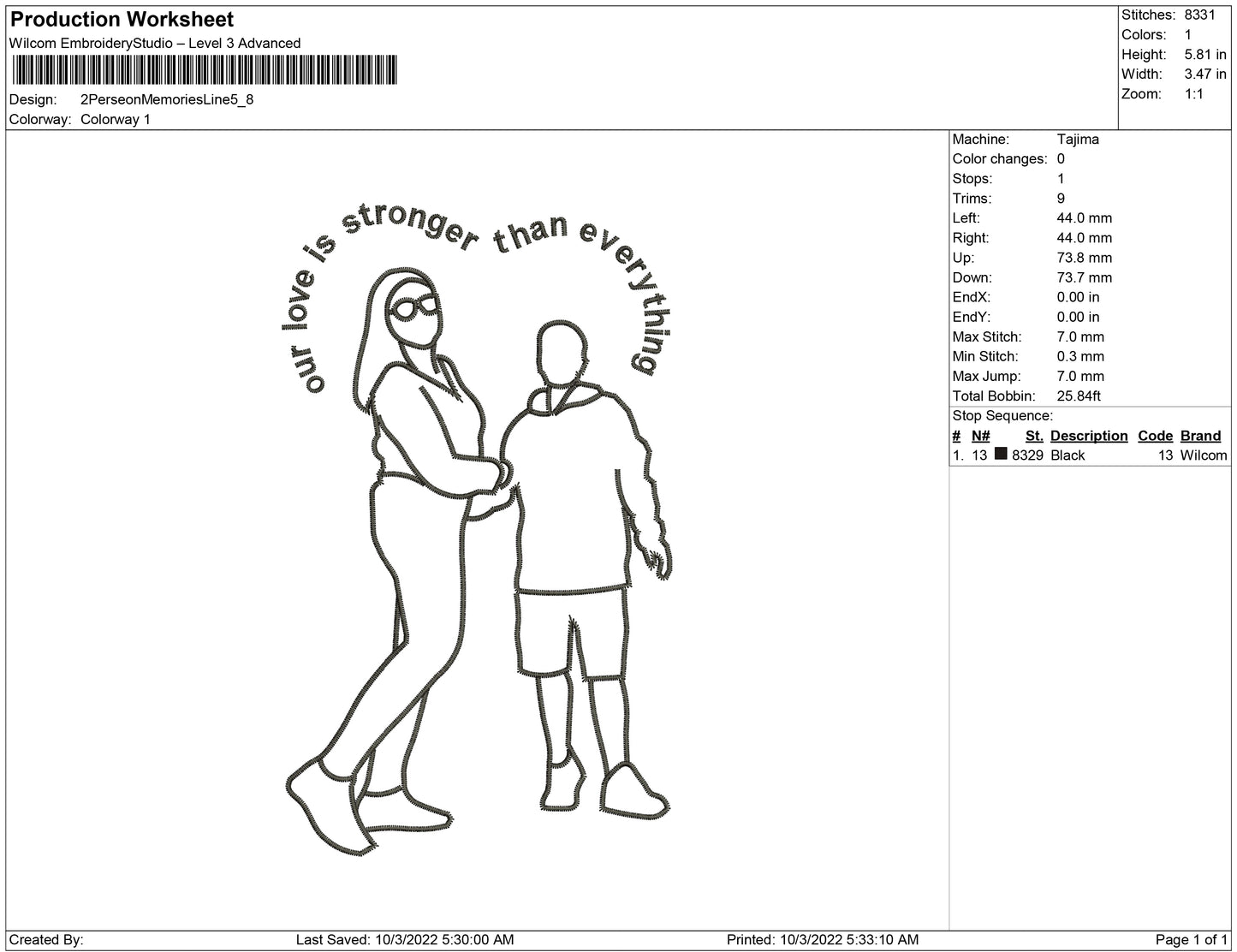 2Person Memories Line art