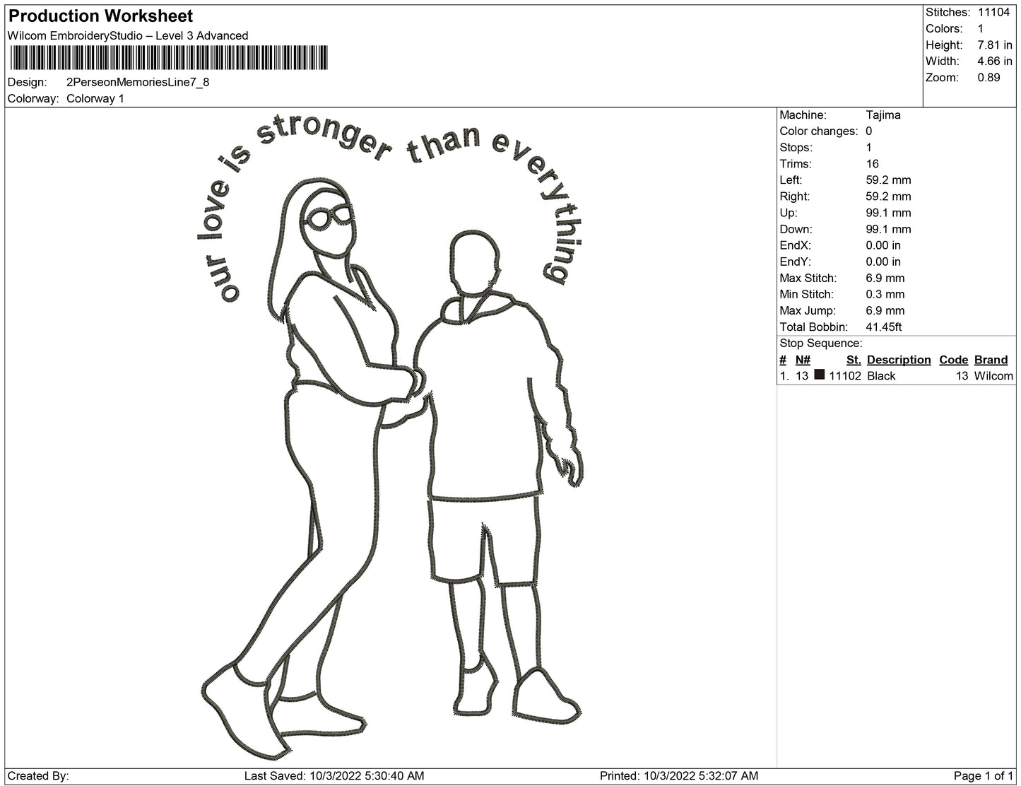2Person Memories Line art