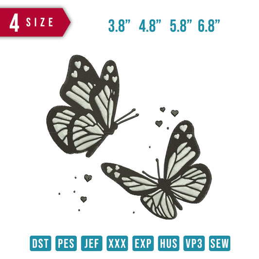 2 butterflies