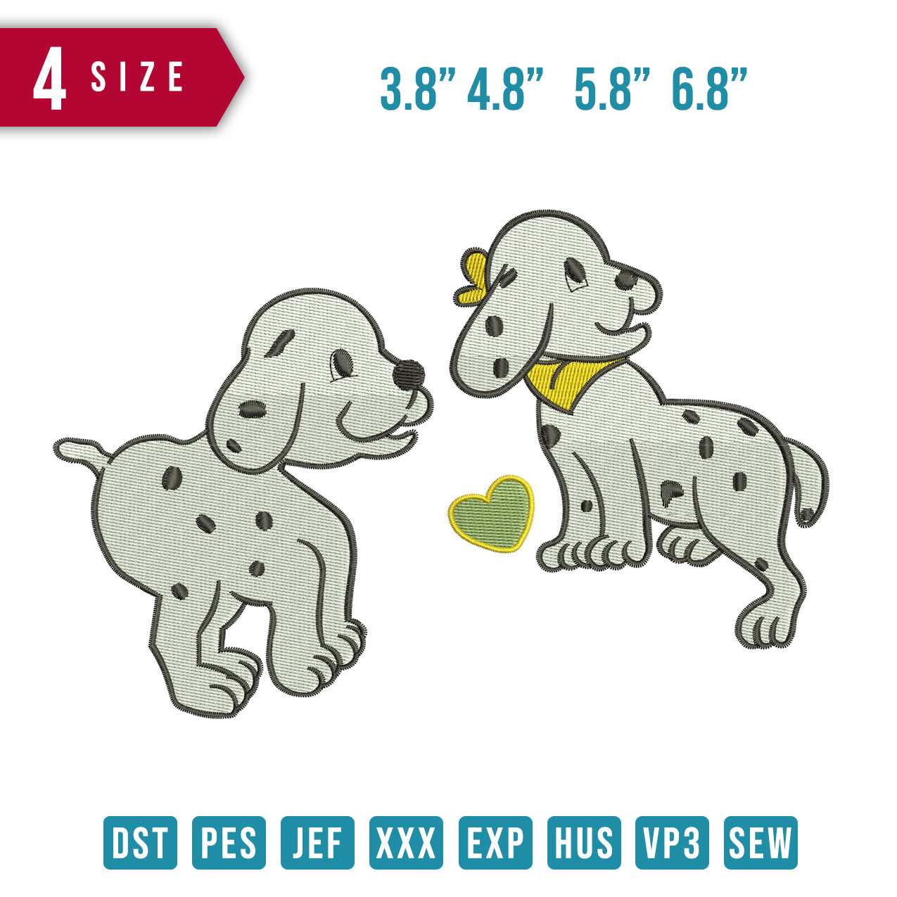 2 Dog White
