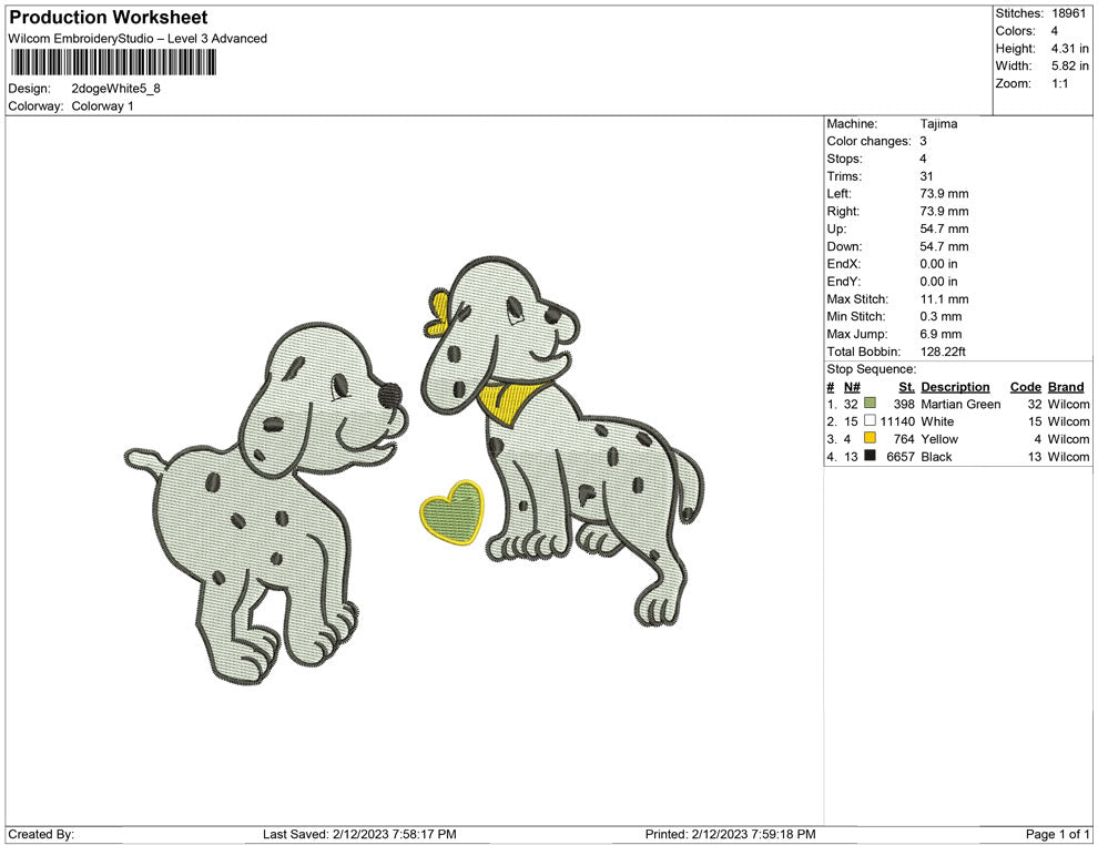 2 Dog White