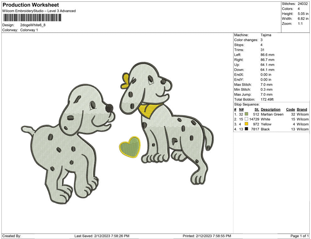 2 Dog White