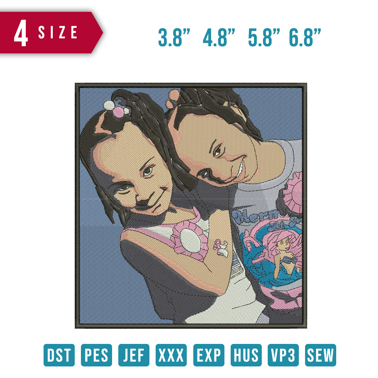 2 girls
