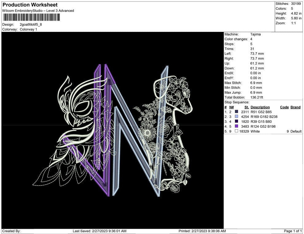 2 goat Motif