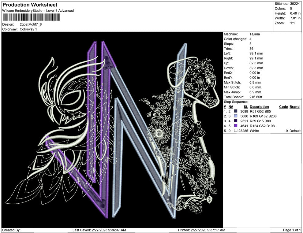 2 goat Motif