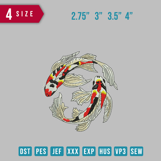 2 koi fish