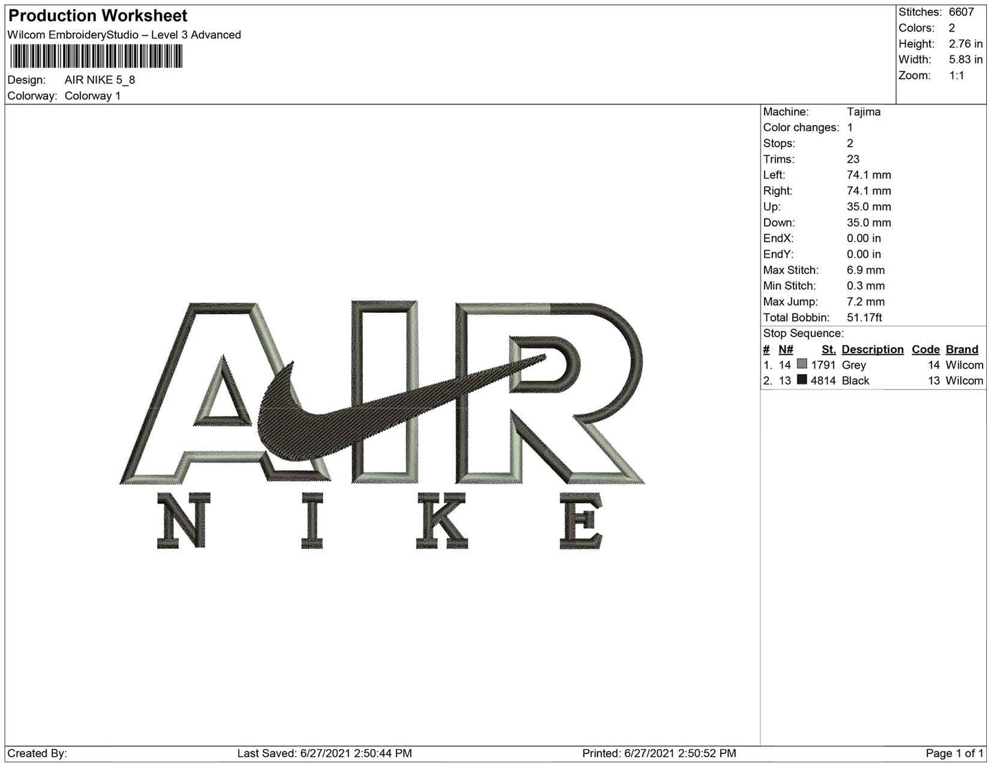 Air nike swoosh overlap