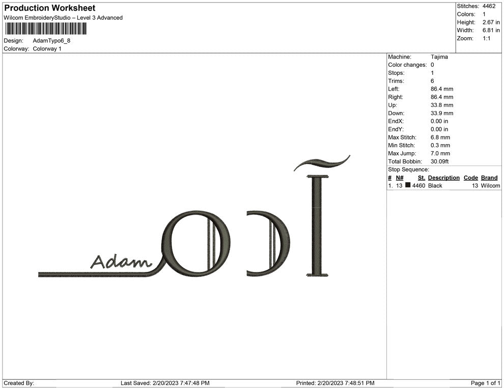 Adam Typo