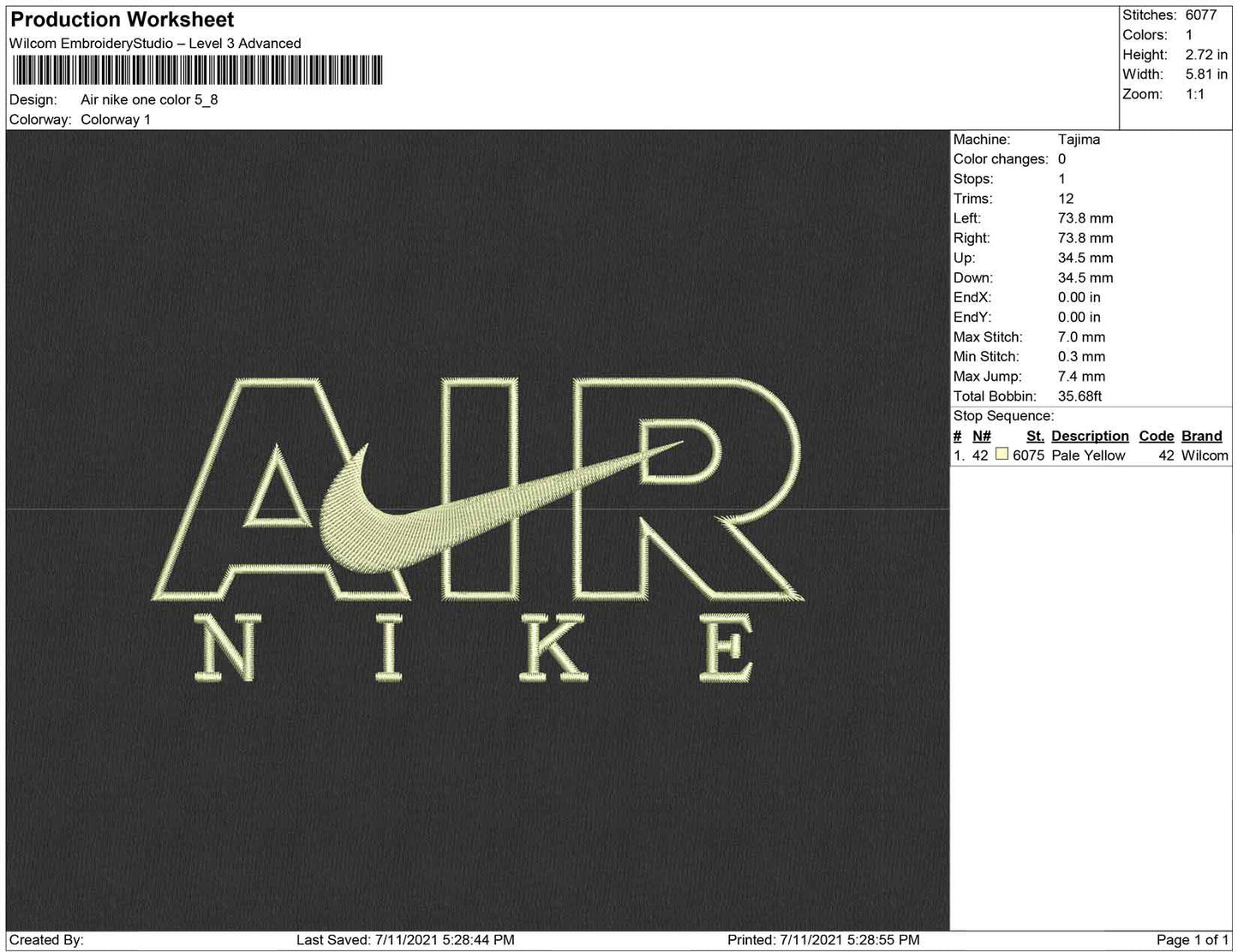 Air Nike One color