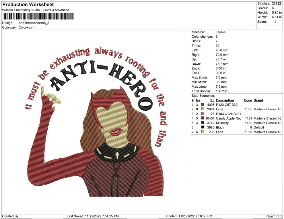 and then Anti hero