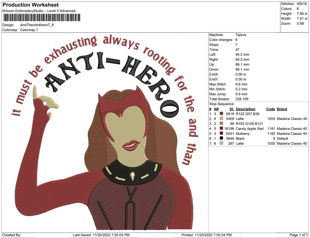 and then Anti hero
