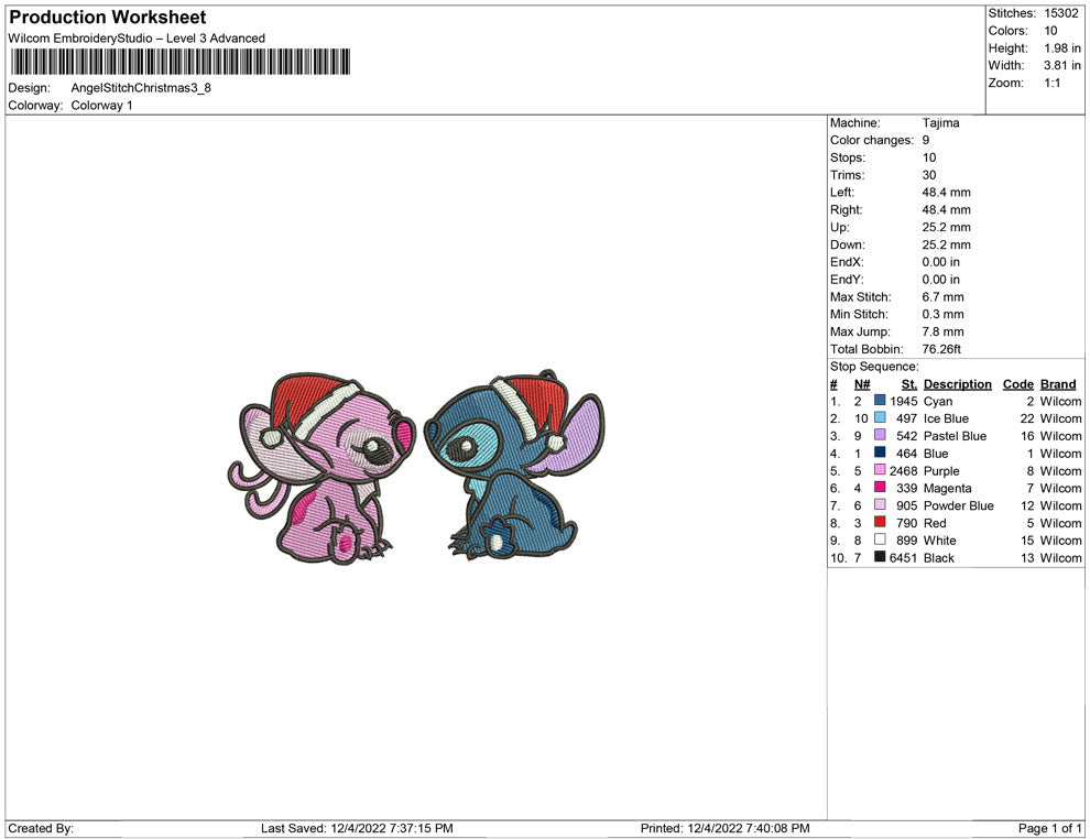 Angel and Stitch Christmas