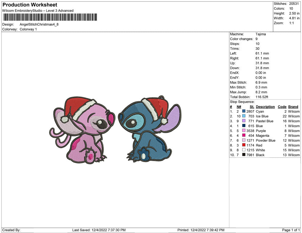 Angel and Stitch Christmas