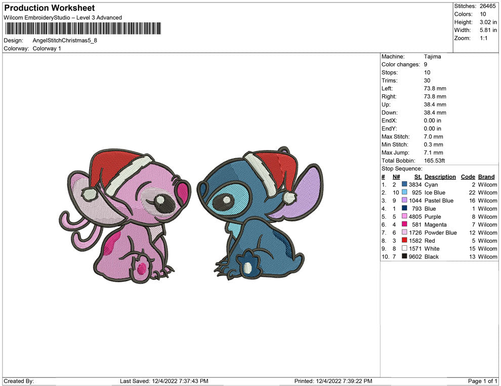 Angel and Stitch Christmas
