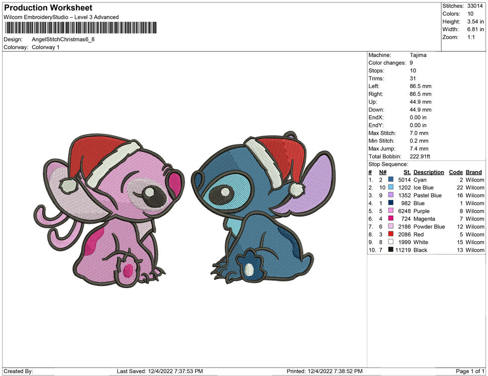 Angel and Stitch Christmas