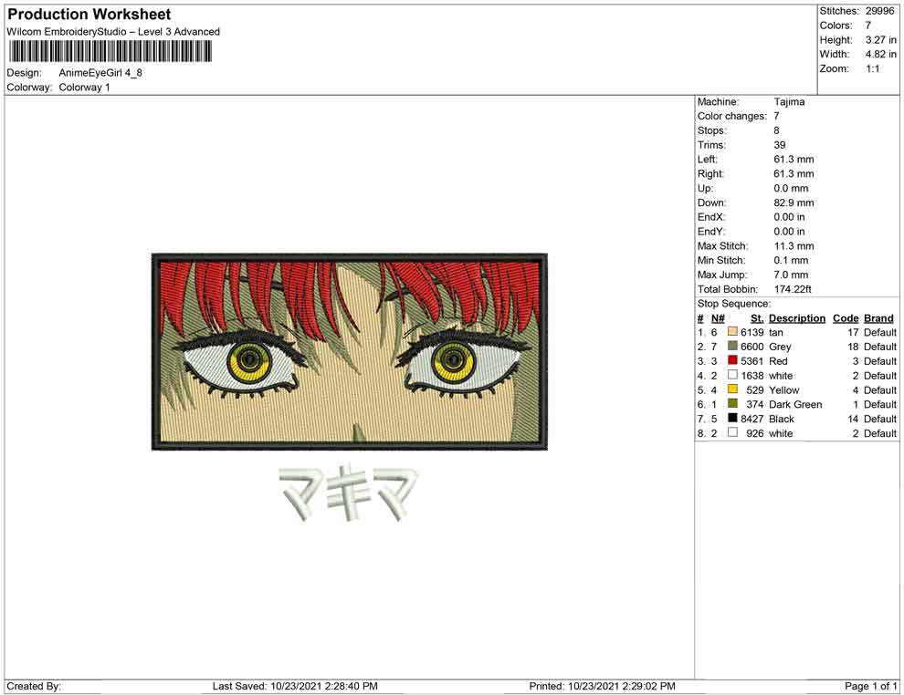Anime Eye Girl