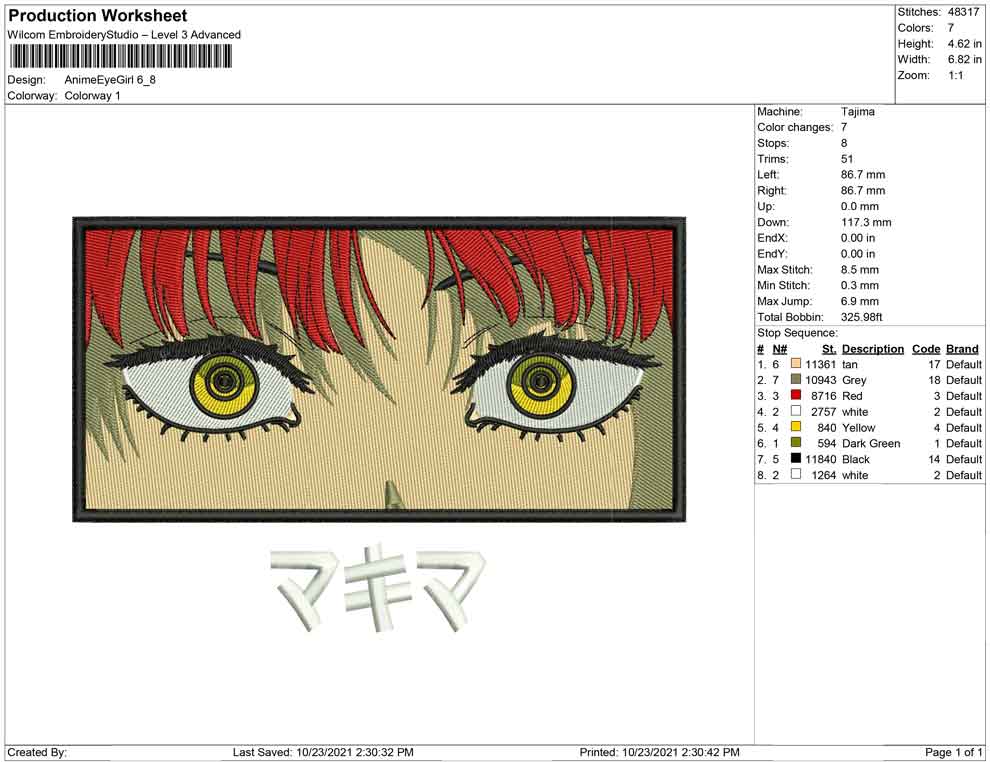 Anime Eye Girl