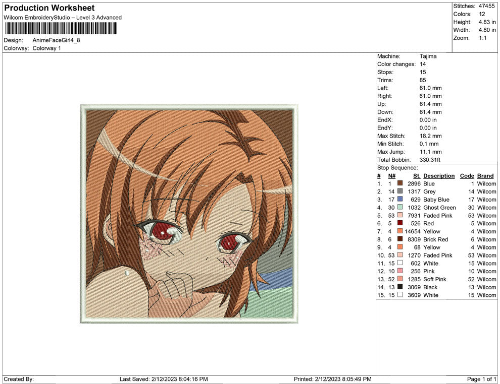 Anime Face Girl
