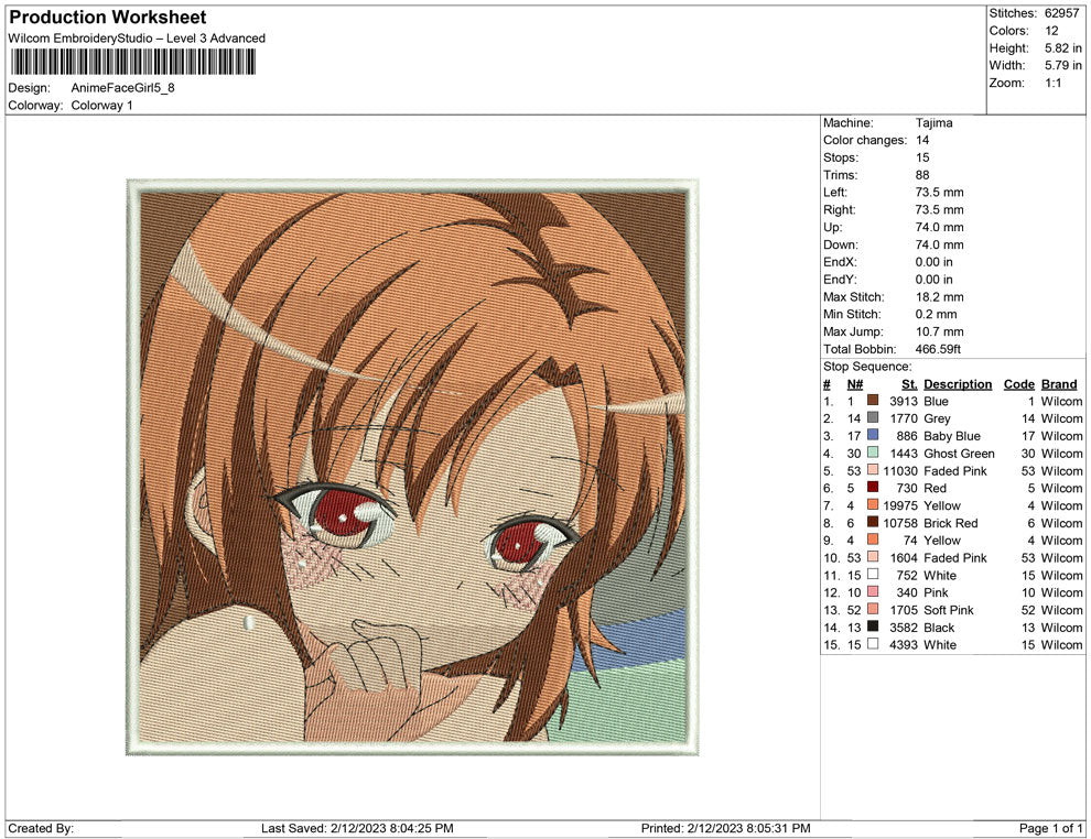 Anime Face Girl