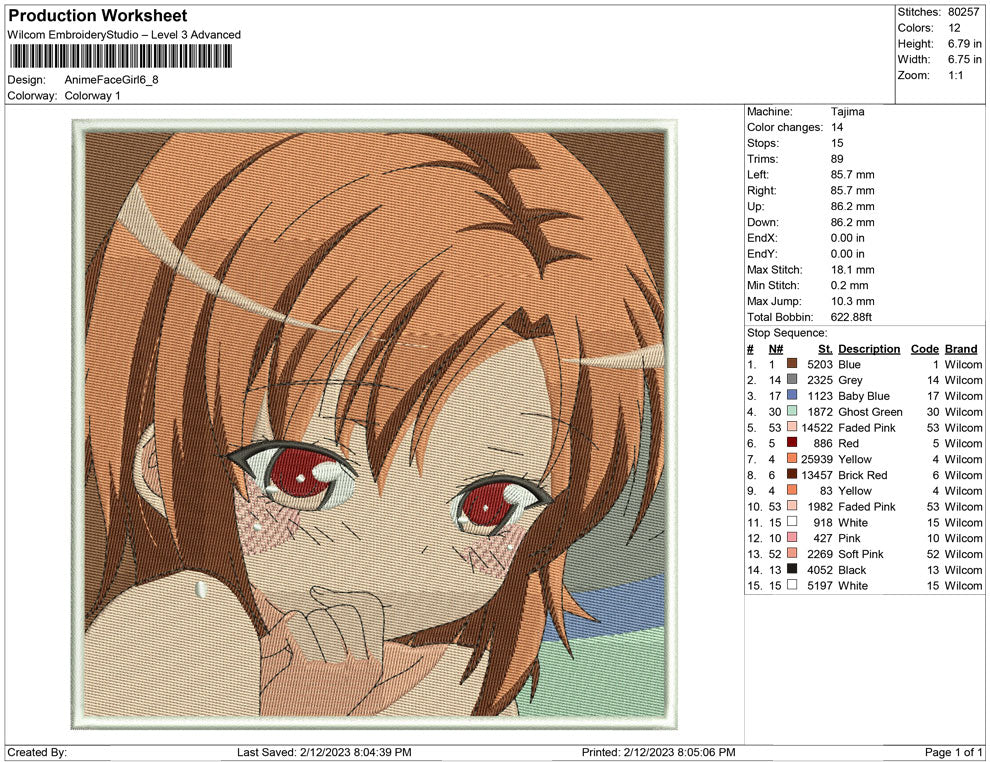 Anime Face Girl