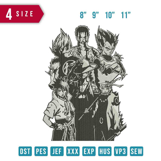 Anime group Black white
