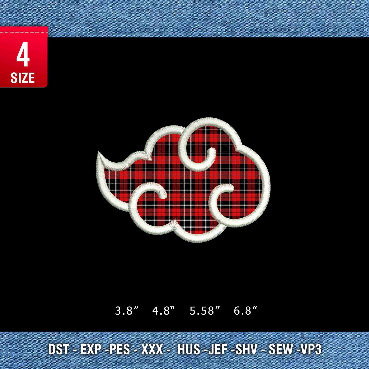 Applique Akatsuki Symbol