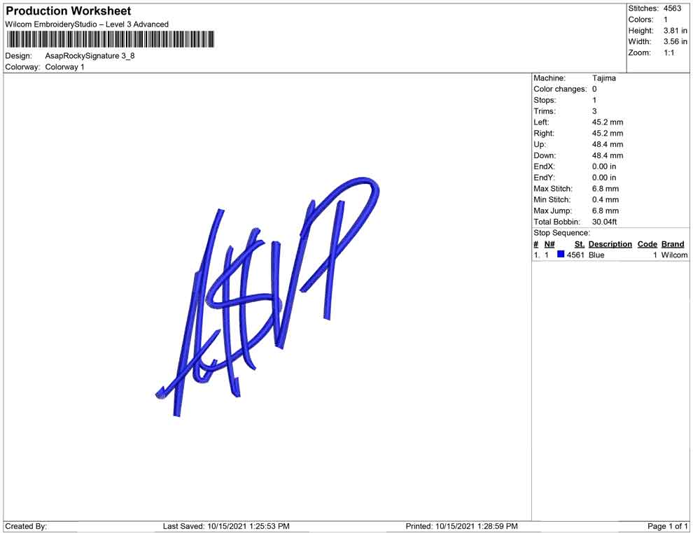 Asap Rocky Signature