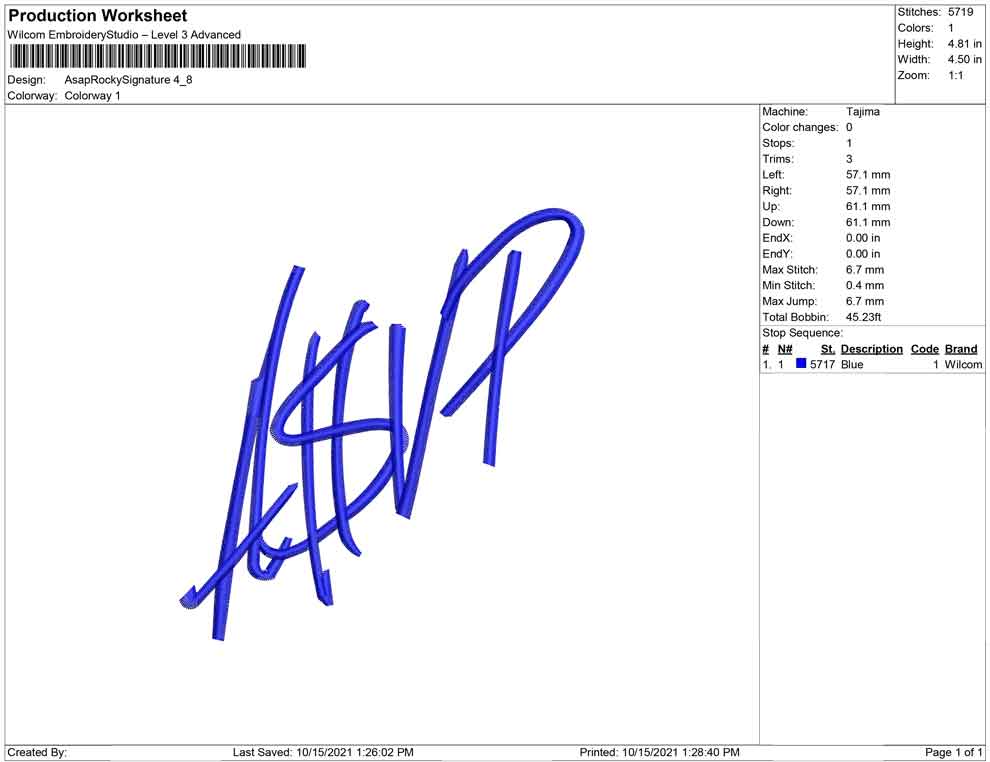 Asap Rocky Signature