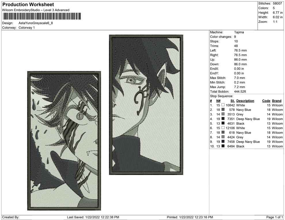 Asta and Yuno Greyscale