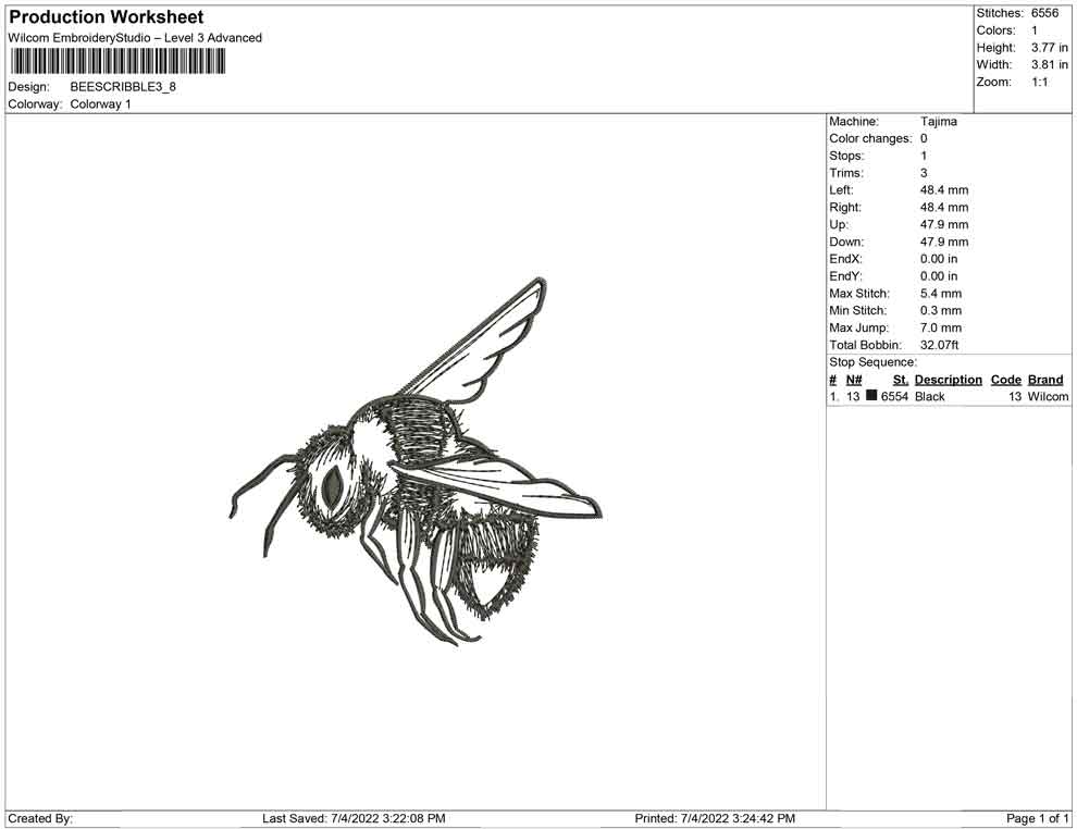 Bee Scribble