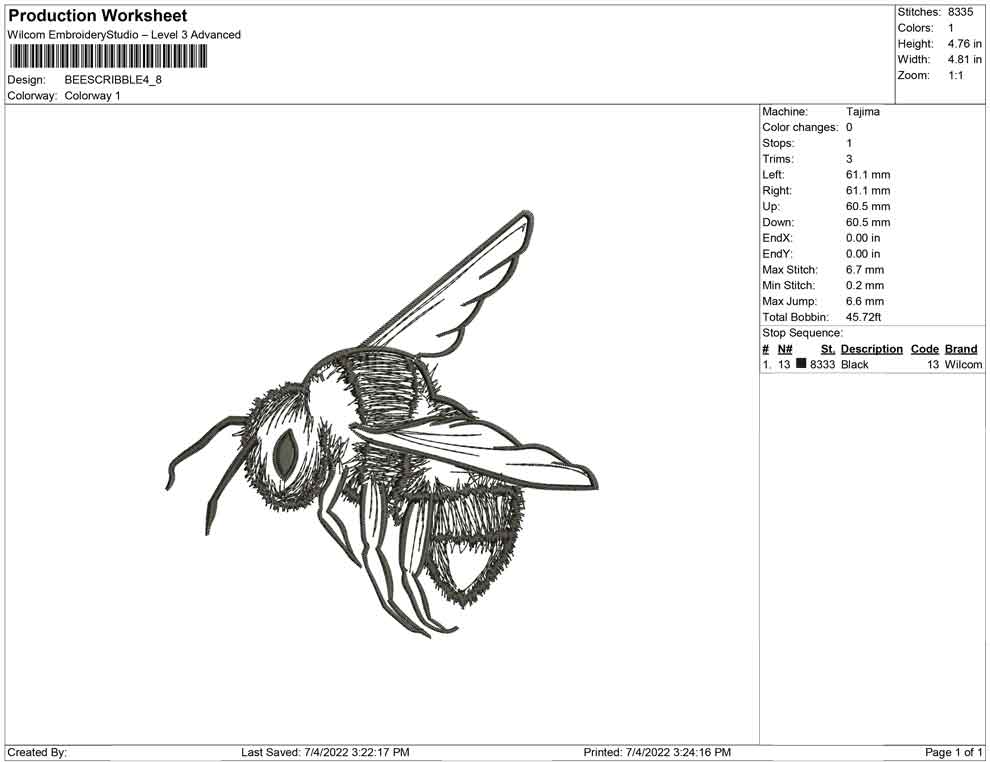 Bee Scribble