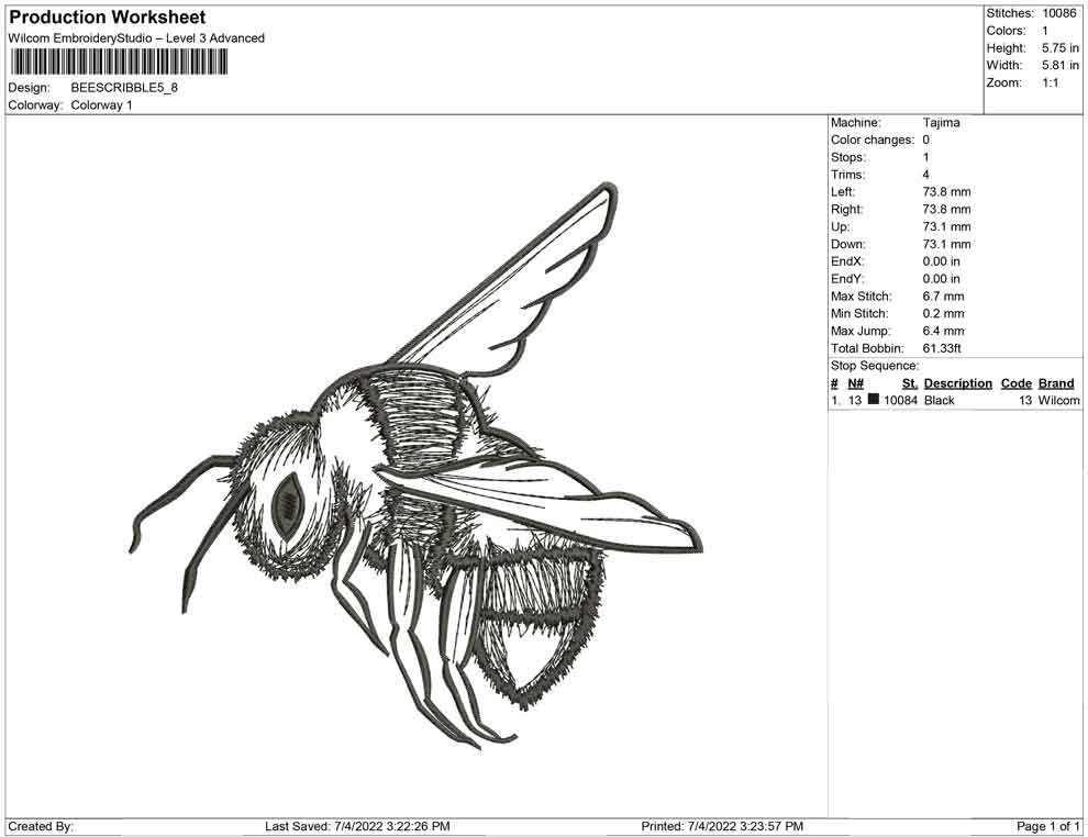Bee Scribble