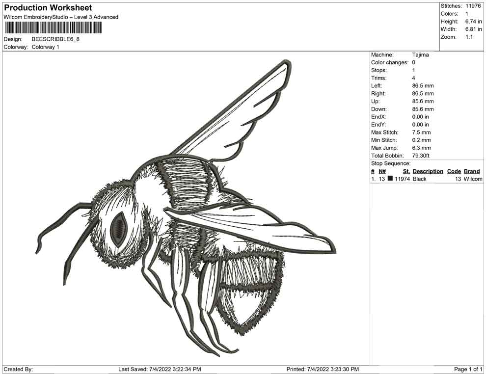Bee Scribble
