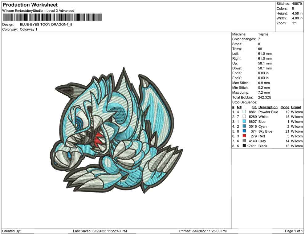 BLUE EYES TOON DRAGON