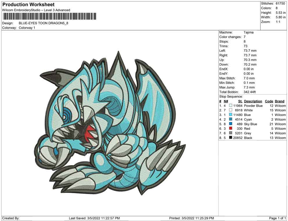 BLUE EYES TOON DRAGON