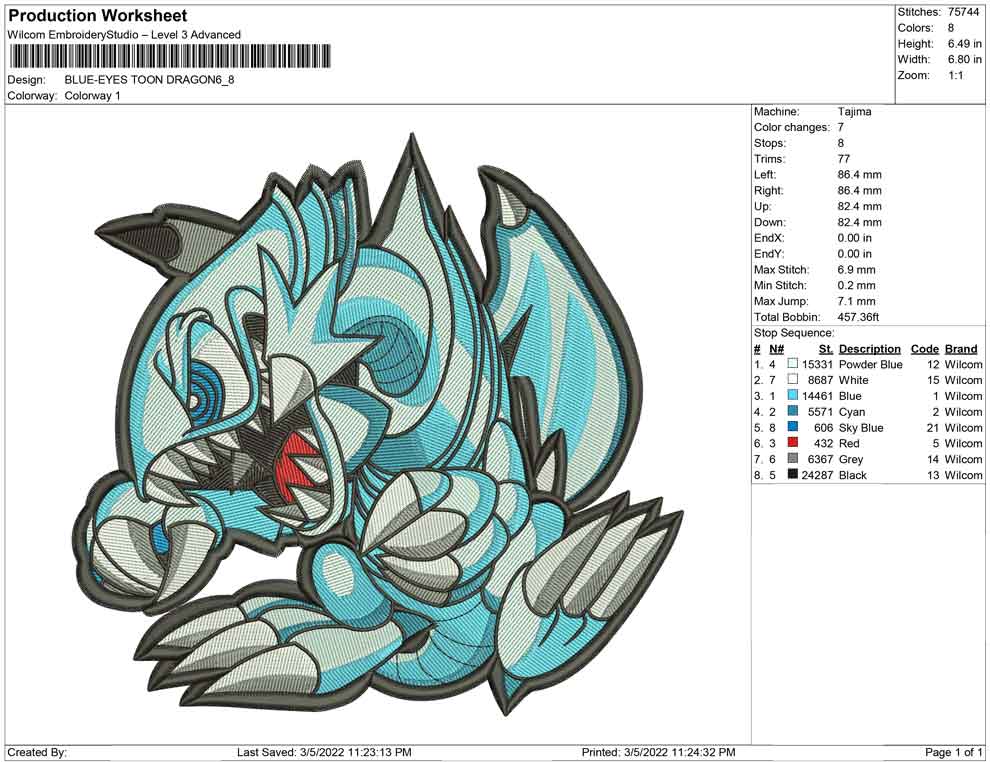 BLUE EYES TOON DRAGON