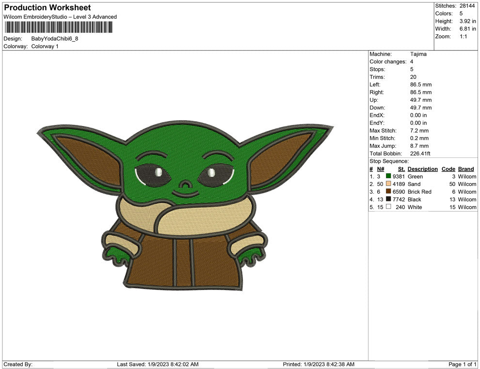 Baby Yoda Chibi