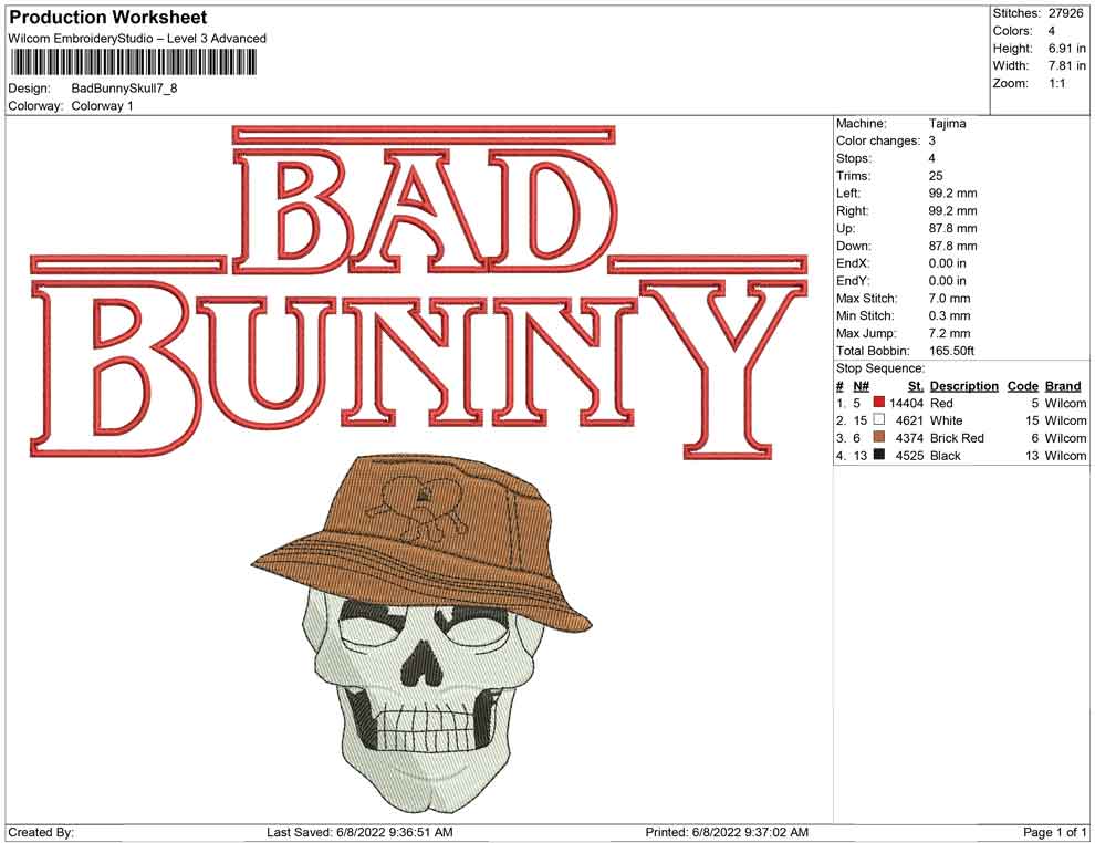 Bad Bunny Skull