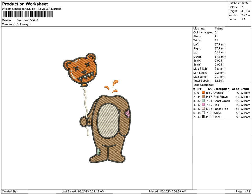 Bear Head off