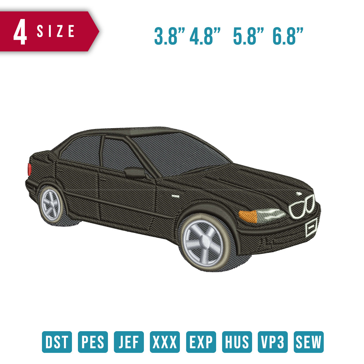 Black Sedan Car