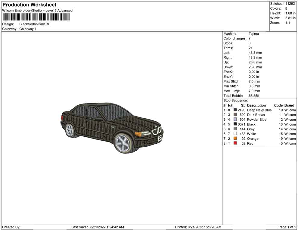 Black Sedan Car