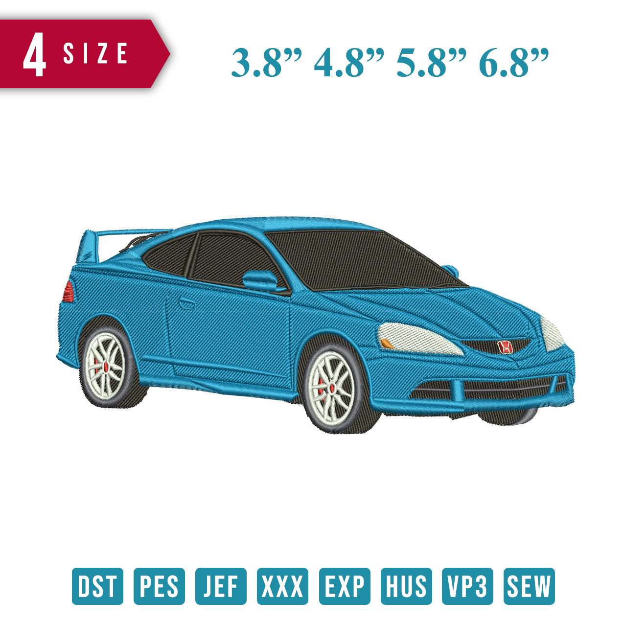 Blue Car Honda