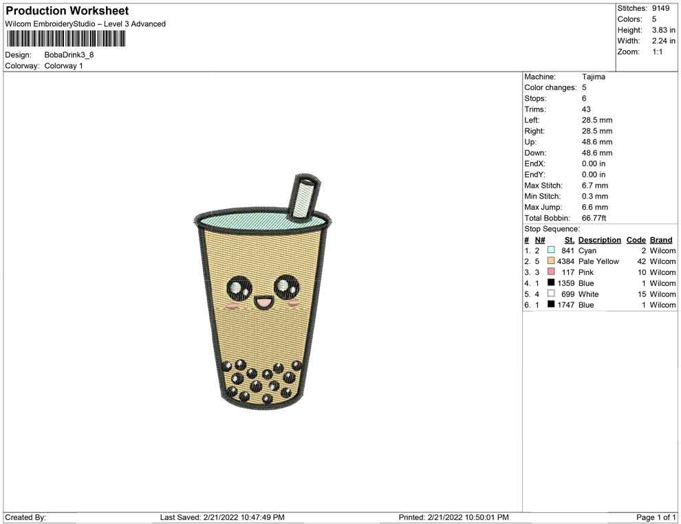 Boba drink