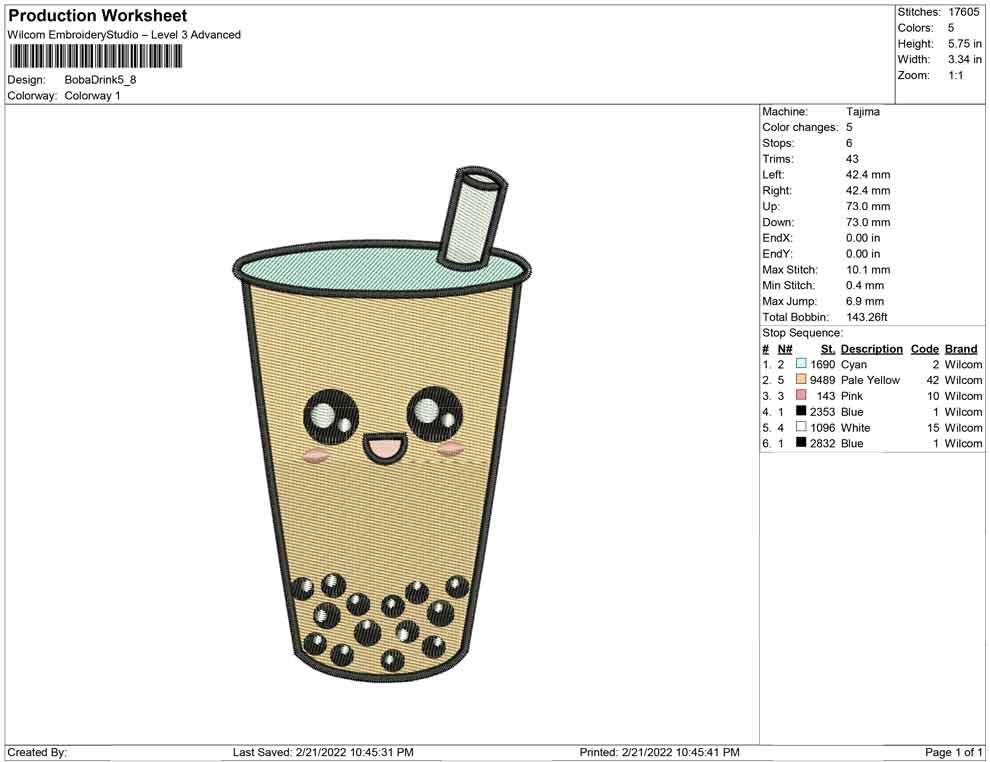 Boba drink