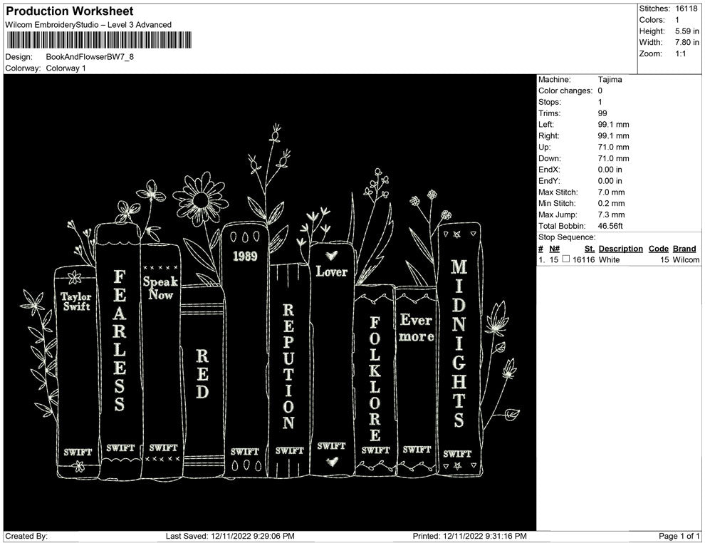 Book And Flower black white