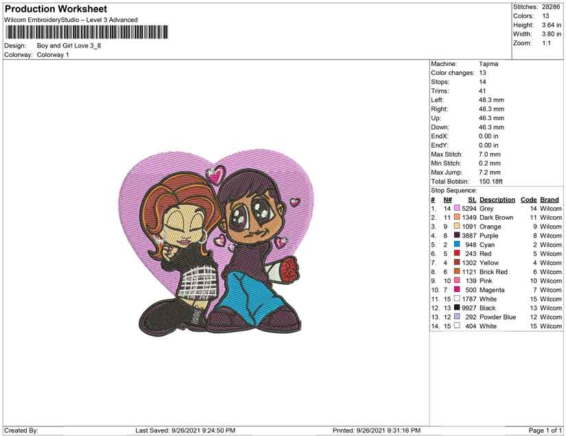 Boy and girl love