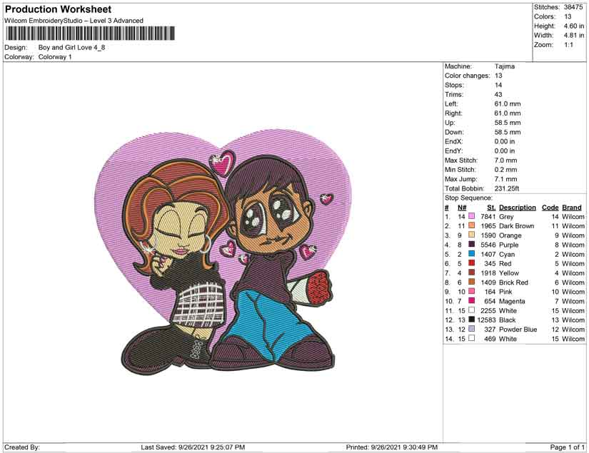Boy and girl love