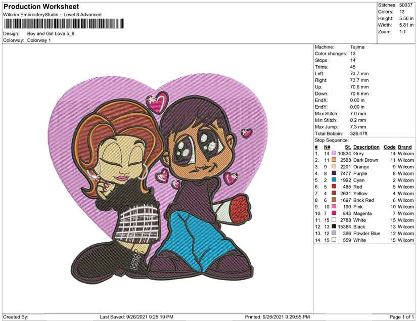 Boy and girl love